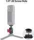 1/4-20 360 Insta360 X4/X3/X2/X/RS/R/GoPro/Sony/DSLR HSU Cold Shoe Mount Adapter, Aluminum Screw Hole Rotation Camera