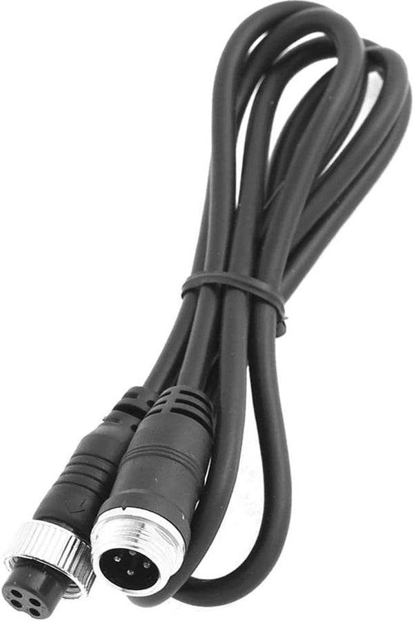 Car Video 4Pin Aviation Extension Cable for CCTV Rearview Camera - Waterproof Shockproof System 6.6FT/2M