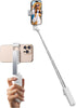 yAyusi New Ultra Mini Selfie Stick for iPhone, Extendable Aluminum Portable Selfie Stick