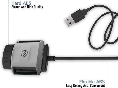 Scosche Rhythm+ Replacement Charger Dock - KELIFANG USB Charging Cradle Cable 1M for Rhythm Plus Heart Rate Monitor