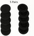 5 Pairs Replacement Foam Ear Pads for Philips SHB4000WT Headphones - Black Pillow Cushion Cover Cups Parts