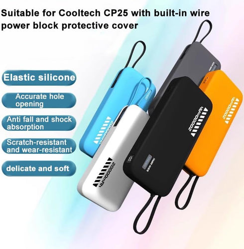 Generic CP25 20000mah 55W, Case for CUKTECH Power Bank Shockproof Silicone Case, Dustproof Protective Soft Cover