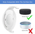 Echo Dot Wall Mount Holder for 3rd Generation, Space-Saving Accessories with Cable Management, White