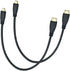 Seadream 2Pack 1Feet Micro HDMI Type D Male to Mini HDMI Type C Male Connector Adapter Cable