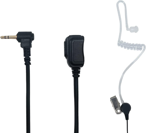 Sarcia 1 Pin 2.5 mm Earpiece Headset with PTT Mic for Motorola Talkabout Walkie Talkie, 2 Pack