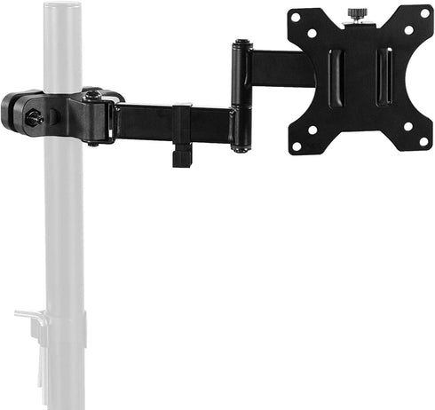 Amer Universal Full Motion Pole Mount Monitor Arm with Removable 75mm and 100mm