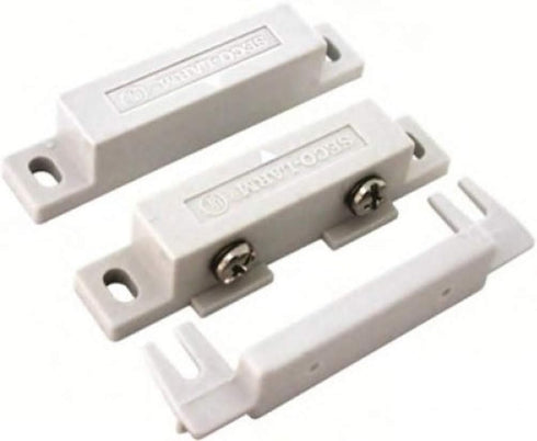 Seco-Larm SM-200Q/W Screw-Terminal Surface-Mount Magnetic Contacts, White, 3/4" Gap