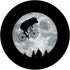 HIPPO Riding Moon Bike Halloween Lunar Cycling PopSockets Swappable PopGrip