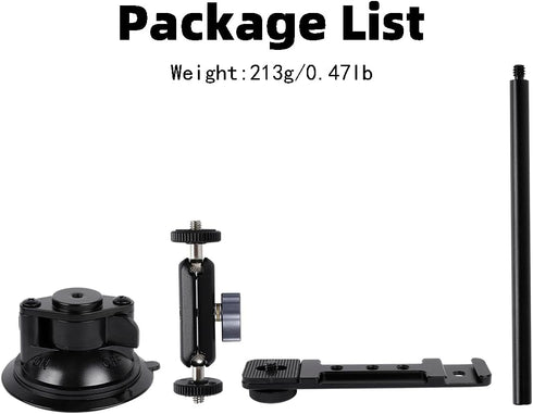 Suction Cup Mount for DJI Osmo Pocket 3 - Car Windshield Window Vehicle Holder