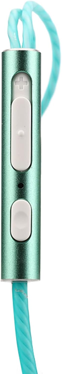 Yunseity Air Tube Headphones - Universal 3.5mm Bilateral Air Tube Earbuds with Noise Cancellation, Green