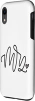 iPhone XR White phone case, cute wedding gift, bride gifts JLZ014 Case