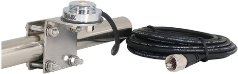 Tram 1249 NMO Mirror Mount Kit with 17ft Coaxial Cable