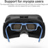 VR Headset 3D VR Glasses Universal Virtual Reality Goggles Support 360°Panorama Large Screen An-ti Bluelight Adjustable Pupil Distance Eye Protection VR Goggles for Movies Games Gift for Kids Adults