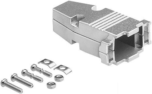 CompuCablePlusUSA.com High Density DB15 Male Solder Cup Connector DIY Kit, Includes Metal Hood, Screws