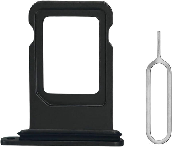 SIM Card Tray Replacement for iPhone 11 (Black) - Compatible with A2221, A2111, A2223 - Includes Eject Pin Tool