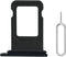 SIM Card Tray Replacement for iPhone 11 (Black) - Compatible with A2221, A2111, A2223 - Includes Eject Pin Tool