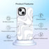 MOSNOVO iPhone 15 Case - Clear TPU Bumper, Shockproof, 6.6 ft Drop Impact, Anti Peel Off Tech, White Swirl Design, 6.1"