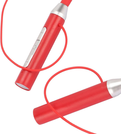 Shop BT 5.2 Neckband Earbuds: Wireless Magnetic Headphones, IPX5 Waterproof, Ergonomic Bass Sports Earphones (Red).