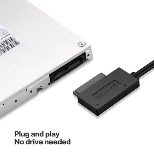chenyang CY USB 3.0 to 7+6 13Pin Slimline SATA Cable Adapter for Laptop CD DVD ROM Optical Drive