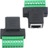 WMYCONGCONG 4 PCS RJ45 Screw Terminal Adaptor Connector RJ45 8P8C Female Jack to 8 Pin Screw Terminal Connector for Cat7 Cat6 Cat5 Cat5e Ethernet Extender CCTV Digital DVR Network Adapter