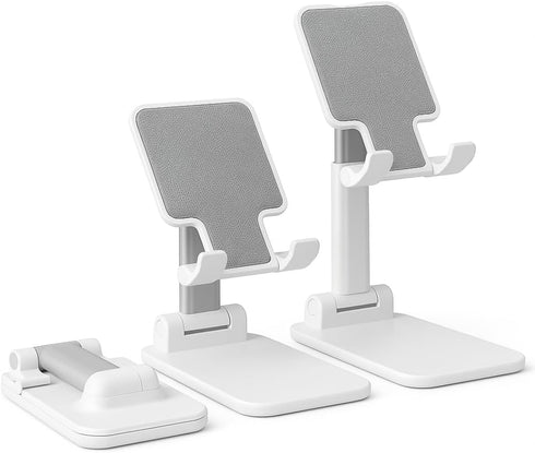 Essential Aura 16 15 14 13 12 11 S25 S24 Premium Adjustable Cell Phone Stand, Foldable Desk Phone Holder for iPhone Pro