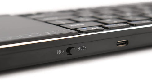 Rii Wireless Bluetooth Keyboard, Multi Device Rechargeable with Touchpad, Ultra Slim, Compatible with PC, Mac, Laptop
