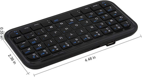 Bluetooth 3.0 Keyboard,Rechargeable Mini Slim Travel Size Wireless Pocket Keypad Small Portable 49 Keys Keyboard for PC Notebook Tablets Smartphones