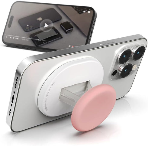 Sinjimoru Magnetic Phone Grip, Magnetic Phone Holder Compatible with MagSafe Stand, Ensuring Finger Comfort for iPhone