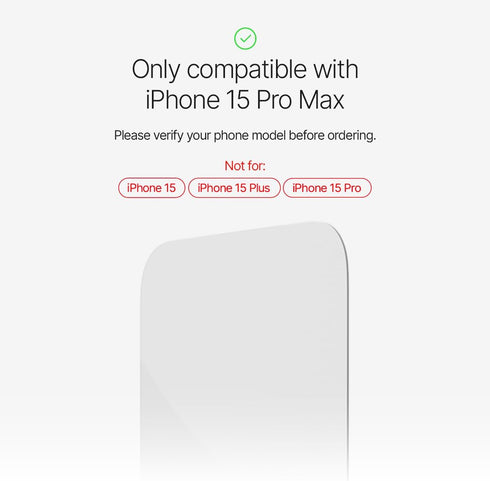 Arc Pulse Arc Shield Duo, Compatible with iPhone 15 Pro Max, Screen Protector with Corning Tempered Glass Film