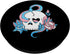 Trans Flag Skull Snakes Roses LGBTQ Pride PopSockets Standard PopGrip - Subtle Design