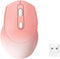 Wireless Gradient Color Bluetooth Mouse, Dual Mode Rechargeable Silent Slim Laptop Mouse for Laptop, Desktop, iPad,