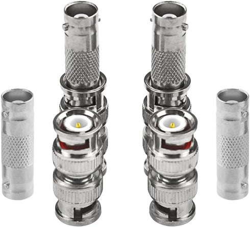 WMYCONGCONG 30 PCS BNC Connectors, Female to Female & Male to Male Coupler Adapter for CCTV Camera