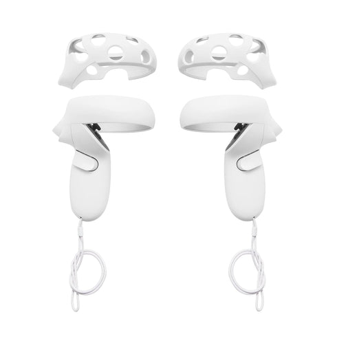 VR Cover Halo Controller Protector Set for Meta Quest 2 in Light Grey