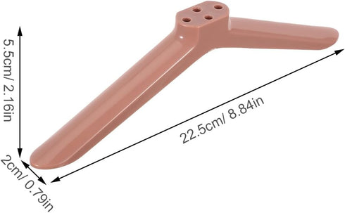 BESPORTBLE 1 40-inch Universal Tv Stand Base with Rose Gold Legs and Screws, Pair Tv Desk Mount Feet for Screens