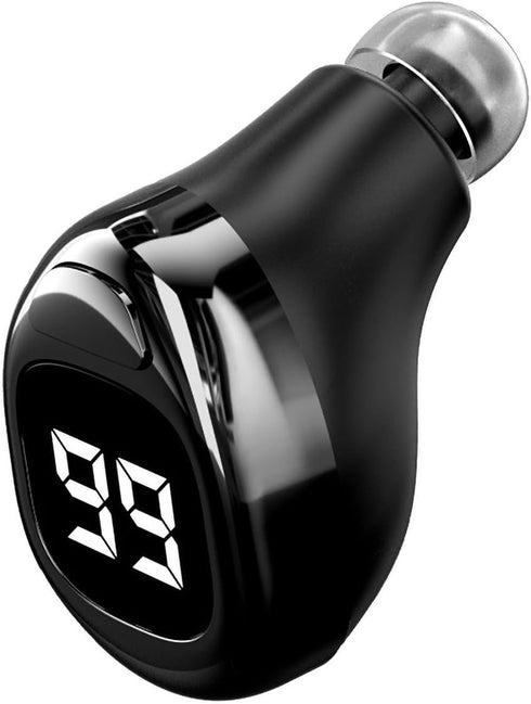 Small Invisible in-Ear Wireless Earbud - Mini Bluetooth Earpiece with Mic, Tiny Headset, Smallest Single Headphones