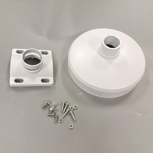 CCTV Camera Pole Mount for Dome Camera, Universal Mounting Junction Box Adapter for Duahua IP Camera