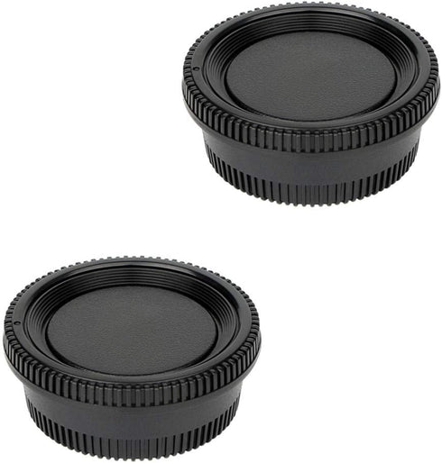 2 Pack Rear Lens Cap and Camera Body Cap Cover Kit for Nikon D3500 D3400 D3300 D3200 D3100 D5100 D5200 D5300 D5500