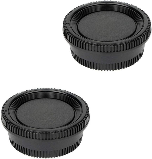 2 Pack Rear Lens Cap and Camera Body Cap Cover Kit for Nikon D3500 D3400 D3300 D3200 D3100 D5100 D5200 D5300 D5500