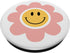 Yellow Smile Face Cute Daisy Groovy 70s PopSockets Standard PopGrip