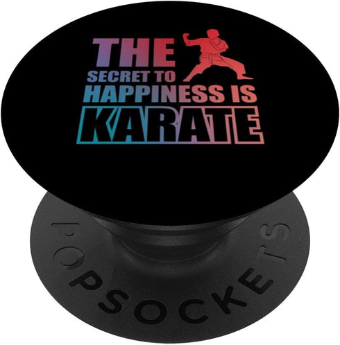 The Secret to Happiness is Karate, PopSockets Swappable PopGrip