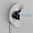 in Ear Monitor Headphones, HiFi Stereo IEM Earphones, Dynamic Dual Driver Wired Earbuds with Detachable Cable, Noise