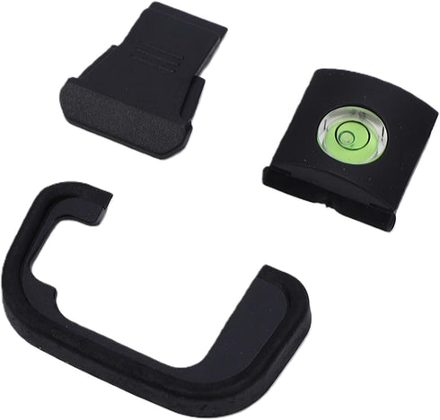Yunseity Viewfinder Eyecup, Soft Silicone Eyepiece with Hot Shoe Cover and Level