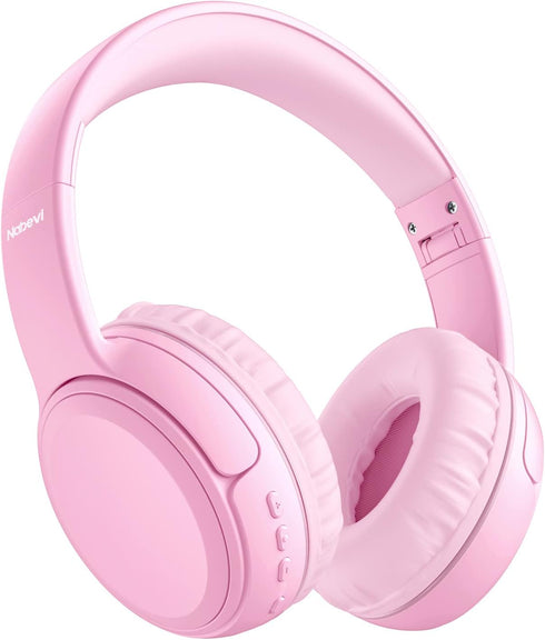Kids Over-Ear Headphones, Bluetooth Wireless Headphones with Mic, 85/93dB Volume Limited, Stereo Sound, Wired AUX Cord