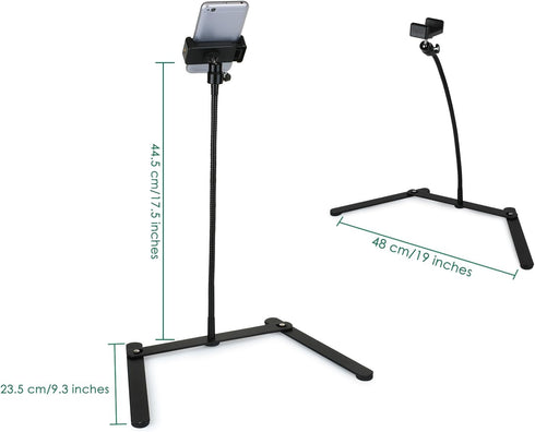 DS. DISTINCTIVE STYLE Phone Holder for Video Recording - 15 Inch Bendable Gooseneck Desk Tripod for iPhone