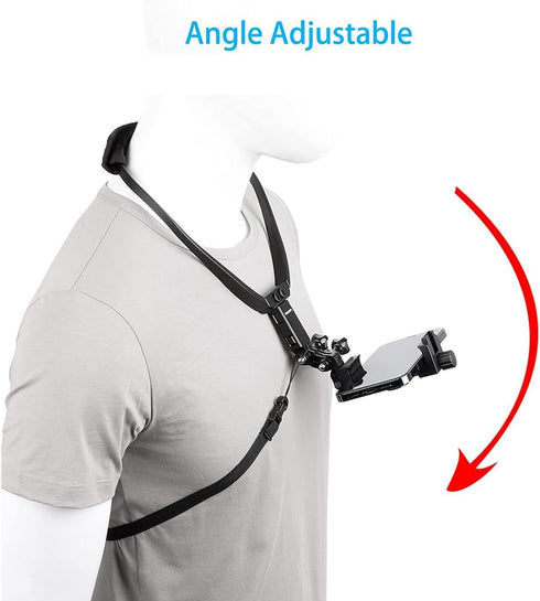 Pellking POV/Vlog Smartphone Head Strap Mount Kit, Compatible with iPhone, Samsung, Hero 1-9, DJI Osmo