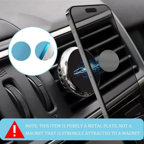 ZYMJBB 40pcs Stickers(3cm 4cm) Metal Plates for Magnetic Mount Round Magnet for Phone Case, Round Mobile Phone Metal