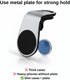 Generic Magnetic Car Phone Holder for Vent Mounts Slim Case Compatible, Includes Metal Plate Strong Magnetic Grip