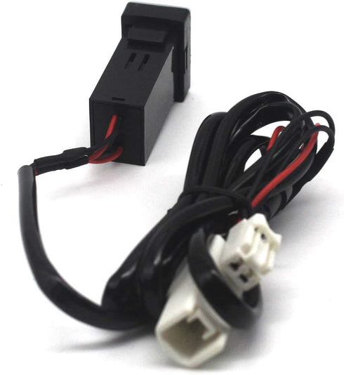 MOTONG for Toyota QC3.0 Dual USB Power Socket, QC 3.0 Car Power USB Socket Adapter for Smartphone/iPad/PDA, Max 6.4A