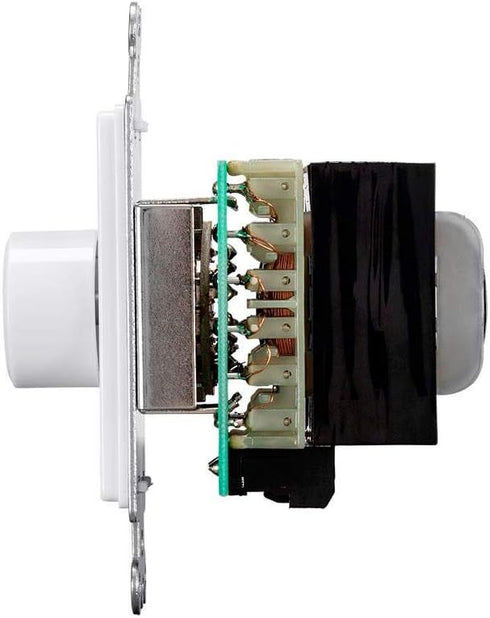 Monoprice 70 Volt Rotary in-Wall Inline Speaker Volume Control, 100-Watt, 11 Volume Positions, Supports 12 AWG