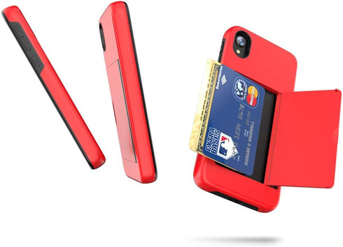 iPhone X/XS Protective Wallet Case with Card Holder and Credit Card Slot (Black)